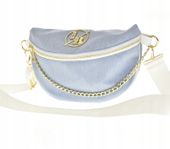 Laura Biaggi - torebka nerka listonoszka jasny niebieski jeans JP71