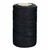 SZNUREK bawełniany czarny 2mm 100g 50m