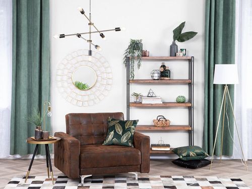 Fotel ekoskóra brązowy ABERDEEN na Arena.pl