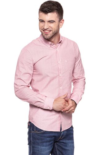 WRANGLER 1PKT BUTTON DOWN JESTER RED W58833W9S L na Arena.pl