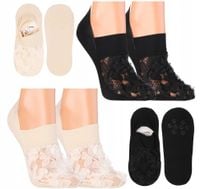 Antypoślizgowe Stopki ABS Damskie Niskie Skarpetki Balerinki Silikon 38-41