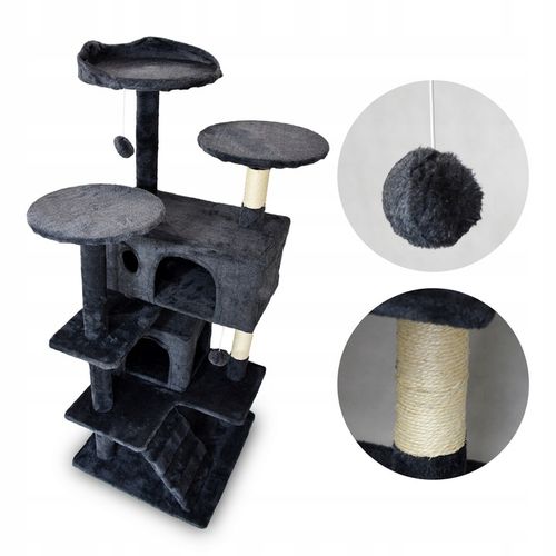 DRAPAK DLA KOTA DRZEWO WIEŻA LEGOWISKO DOMEK 7 POZIOMÓW DUŻY STABILNY na Arena.pl