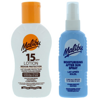 Malibu SPF15 Balsam 100ml + Spray Po Opalaniu 100ml