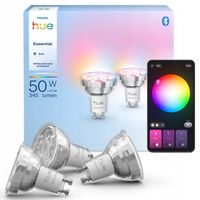 Inteligentna żarówka LED PHILIPS HUE Essential GU10 4,7 W Bluetooth 3szt