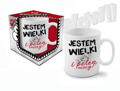 BIG WOW  Kubek Big Boss 800 ml   Jestem wielki i pełen mocy na Arena.pl