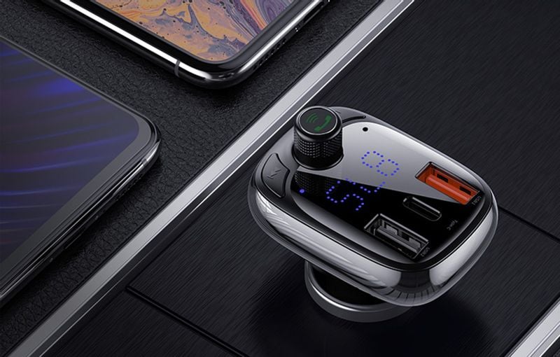 Transmiter samochodowy Baseus bluetooth MP3 S-13 (czarny) zdjęcie 1