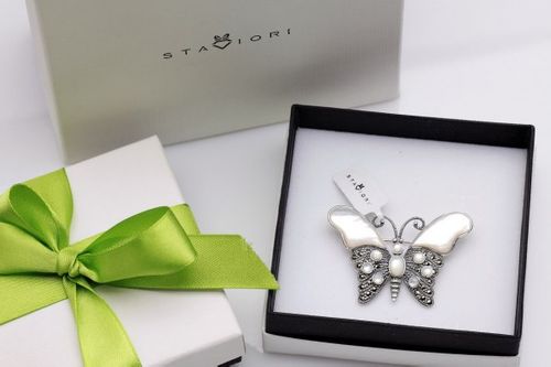 Srebrna broszka RDM2850 - Markazyty na Arena.pl