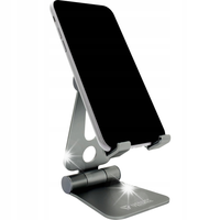 Uniwersalny metalowy uchwyt biurkowy telefonu smartfonu składany aluminum