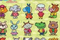 PUZZLE Edukacyjna Układanka Dla DZIECKA Zestaw Zwierzątka GRA Logiczna