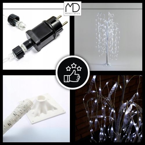 Wierzba świecąca 120 cm 140 LED drzewko barwa zimna dekoracja świąteczna na Arena.pl