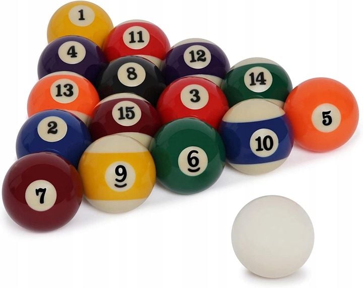 Zestaw Komplet bil, Bile do bilarda 57,2mm pool zdjęcie 3