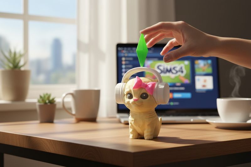 Figurka Cat Dance Sims Kolekcjonerska zdjęcie 3