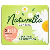 NATURELLA Classic Podpaski Normal ze skrzydełkami 1 op.-10 sztuk