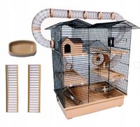 KLATKA dla Chomika Gryzonia CH2+MISKA+DRABINKI