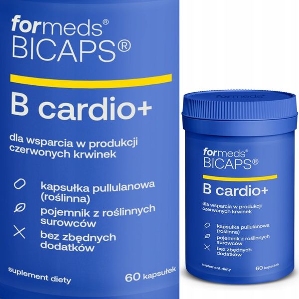 formeds BICAPS B cardio + (B12, B6, folian) - 60 kapsułek zdjęcie 1