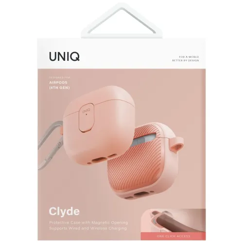 etui uniq clyde lock case do airpods 4 - różowe na Arena.pl