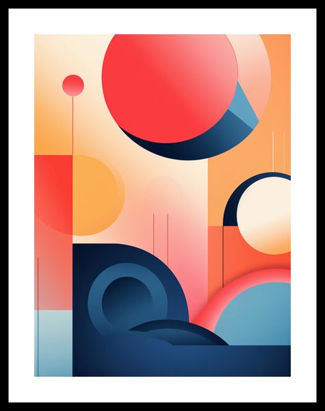 Plakat 30x40cm Geometryczne Marzenia zdjęcie 3