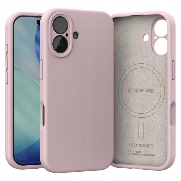 Spacecase Silicone Mag Iphone 17 Baby Pink zdjęcie 2