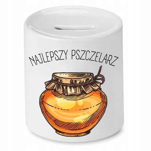Skarbonka Dla Pszczelarza Najlepszy Pszczelarz Z Nadrukiem Ze Zdjęciem na Arena.pl