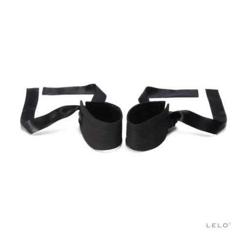 lelo etherea silk cuffs luksusowe kajdanki jedwabne czarne 150cm na Arena.pl