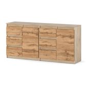 Komoda Szafka Nowoczesna Dab Sonoma Wotan Pojemna Duża 160cm Sypialnia