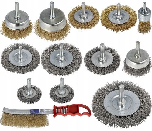 SZCZOTKA DRUCIANA DO WIERTARKI WKRĘTARKI NA WIERTARKĘ ZESTAW SZCZOTEK na Arena.pl