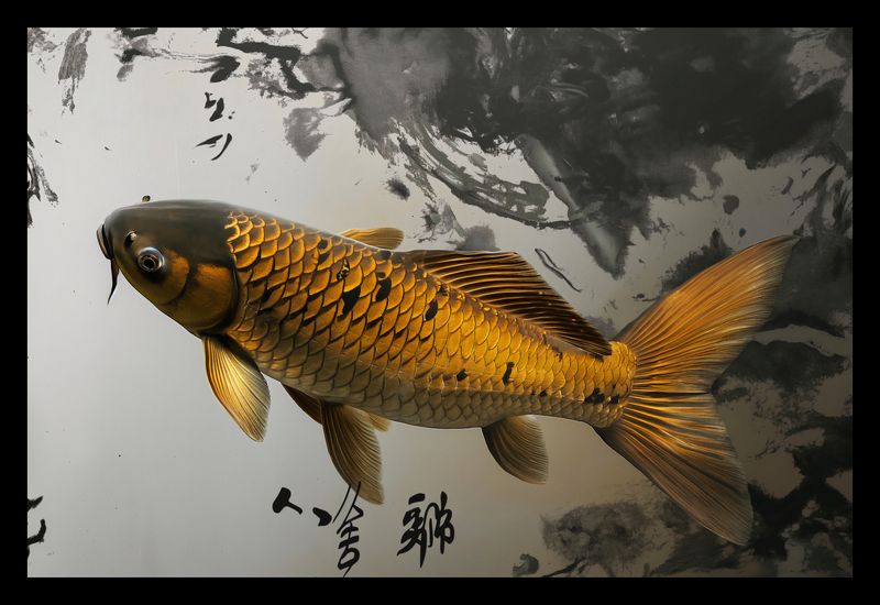 Plakat 30x20cm Spokojna Ryba Koi zdjęcie 2