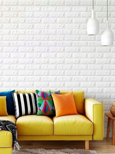 PANELE ŚCIENNE DO KUCHNI CEGŁA SAMOPRZYLEPNA ZESTAW 10 SZTUK ŁATWY MONTAŻ na Arena.pl