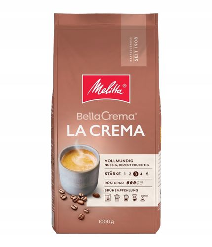 Kawa ziarnista MELITTA BELLACREMA LACREMA 1 kg + videobook GRATIS na Arena.pl