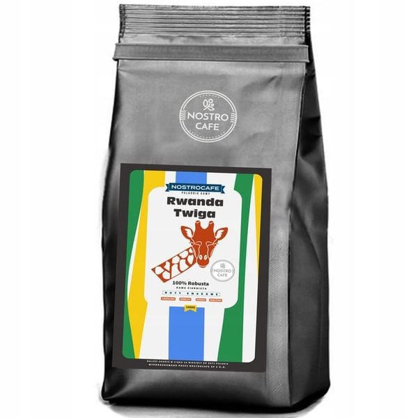 Kawa Ziarnista 1KG Rwanda Twiga - 100% ROBUSTA zdjęcie 1