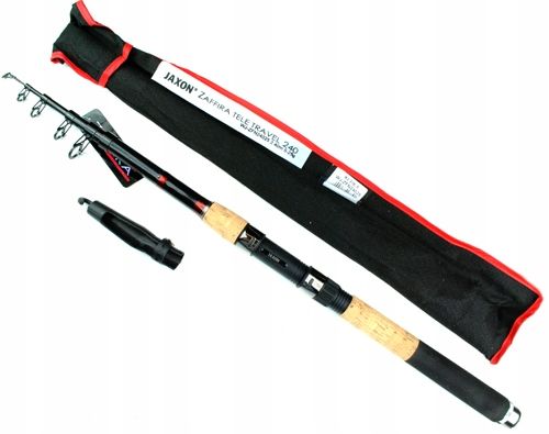 ZESTAW wędkarski JAXON WĘDKA teleskop, KOŁOWROTEK, Żyłka, spławik na Arena.pl