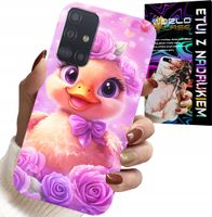 ETUI DO SAMSUNG GALAXY A51 - SŁODKA KACZUCHA, KACZKA NA RÓŻOWYM TLE