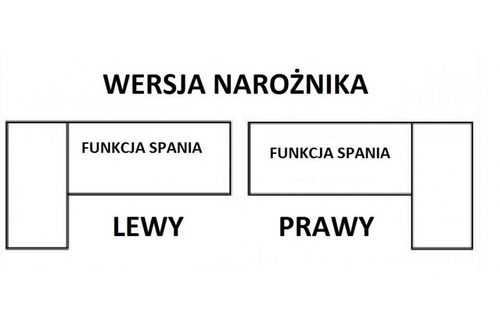 ADEN NAROŻNIK Opcje - Narożnik Prawy na Arena.pl