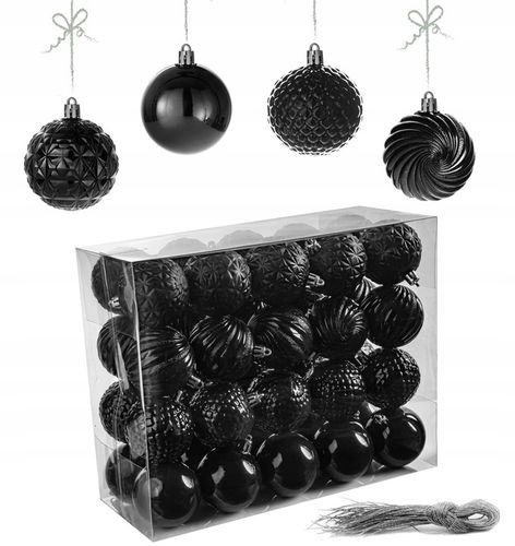 BOMBKI nietłukące CHOINKOWE wzory ZESTAW BOMBEK 6 cm 40 szt na Arena.pl