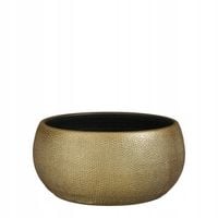 złota osłonka na drzewko BONSAI złote niskie doniczki PORTO BOWL 27/13 cm