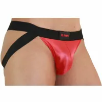 burn jockstraps 010 xl czerwono-czarne - stylowy pas biodrowy