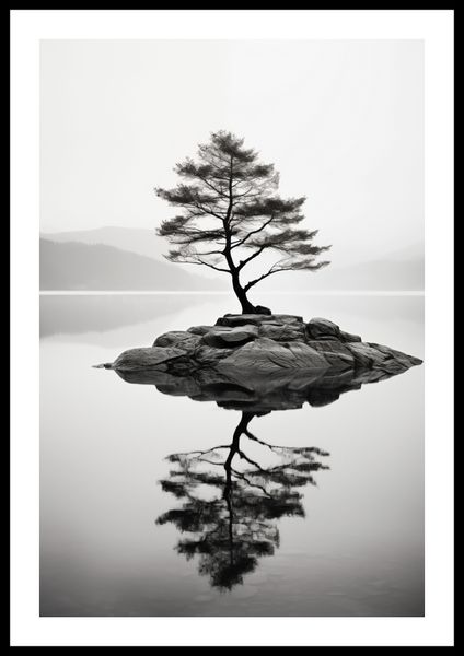 Plakat 40x60cm Samotne Drzewo zdjęcie 3