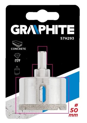 Wiertło diamentowe do gresu 50 mm GRAPHITE 57H293 na Arena.pl