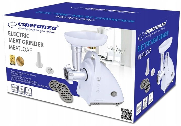 MASZYNKA DO MIELENIA MIĘSA ELEKTRYCZNA DUŻA MOC 2200W + DYSZA DO KIEŁBASY zdjęcie 6