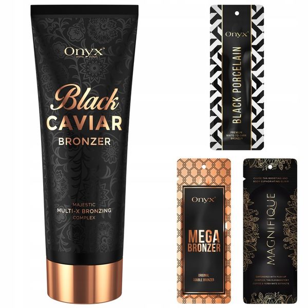 Onyx Black Caviar balsam do opalania w solarium + 3 saszetki zdjęcie 1