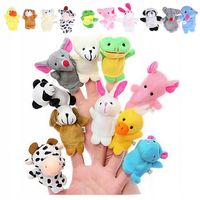 PACYNKI NA PALCE kukiełki pluszaki maskotki zwierzęta dla dzieci 10 szt.