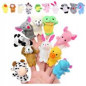 PACYNKI NA PALCE kukiełki pluszaki maskotki zwierzęta dla dzieci 10