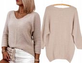 WŁOSKI SWETER MOHER KOBIECY MIĘKKI SWETER MOHER OVERSIZE kolory 686