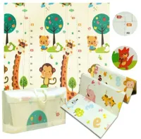 Mata piankowa składana dwustronna duża edu 180cm