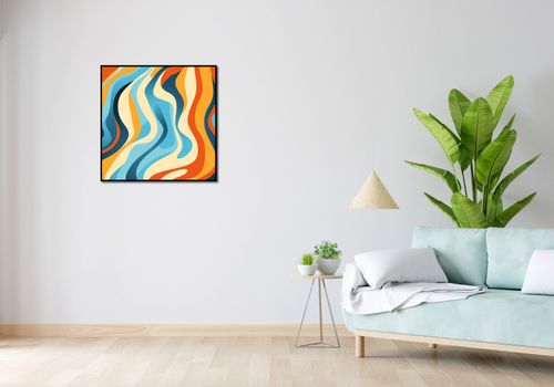 Plakat 70x70cm Tańczące Fale na Arena.pl