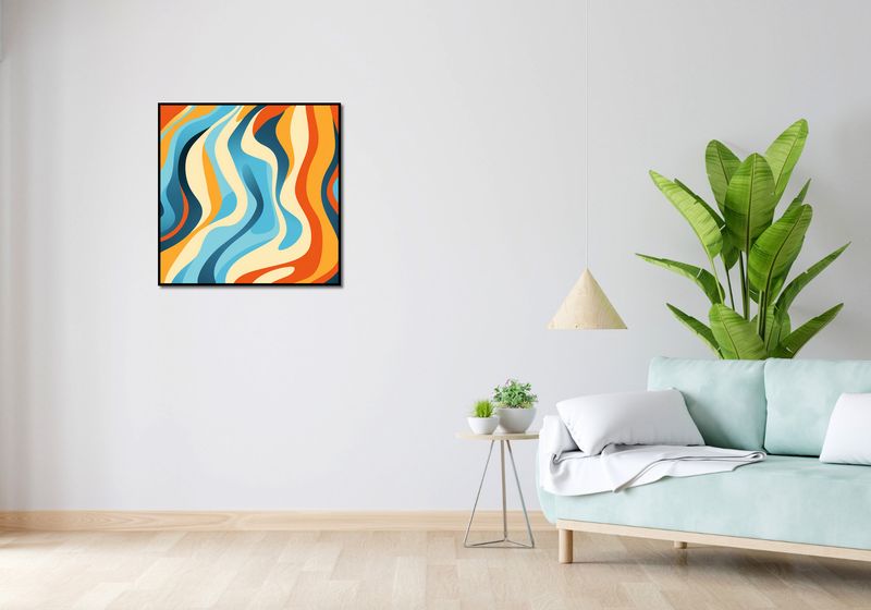 Plakat 70x70cm Tańczące Fale zdjęcie 4