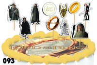 TOPPERY NA TORT OZDOBNE DEKORACJA ZESTAW - WŁADCA PIERŚCIENI SERIALE 10szt.