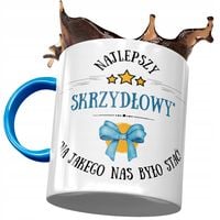 Kubek Błękitny Dla Skrzydłowego Najlepszy Prezent Z Nadrukiem Ze Zdjęciem