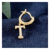 Kolczyki pozłacane literka T KST1683T