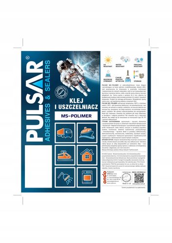 KLEJ POLIMER MONTAŻOWY PULSAR MS-60 USZCZELNIACZ CZARNY 290 ml na Arena.pl